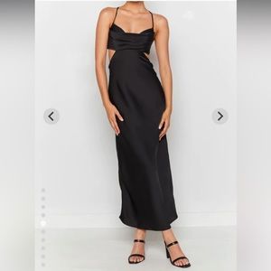Taleah Cut Out Maxi Dress Black